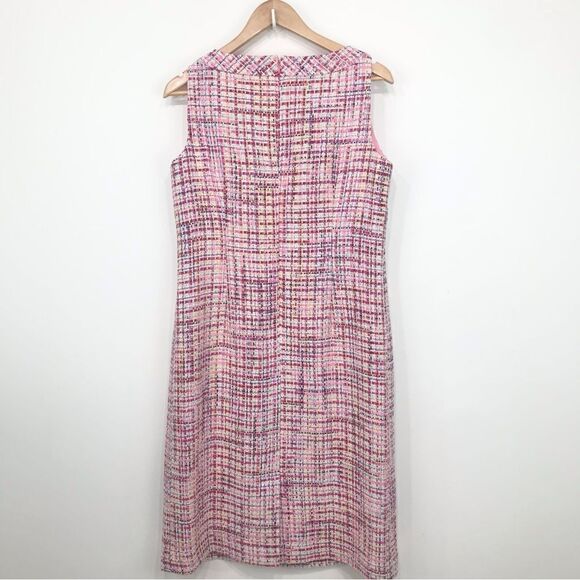 RSVP by Talbots Multicolored Ribbon Tweed Sleeveless Sheath Dress NEW - Picture 10 of 14